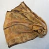 Pastel Glow - Ecoprint and Botanical dyed silk scarf