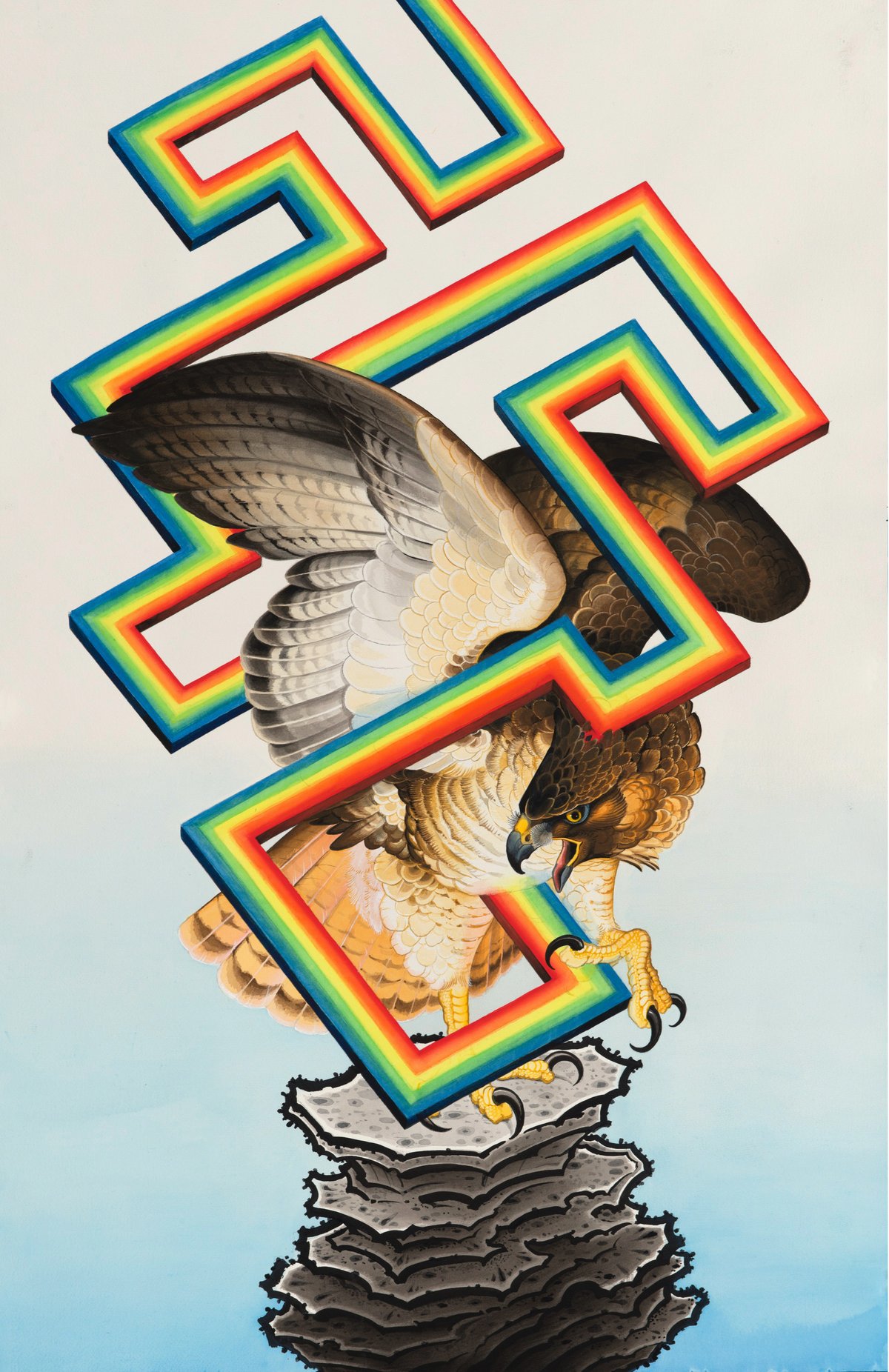 Image of "Sharp Turns" art print