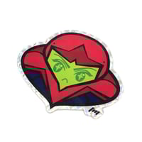 Image 2 of Samus Aran Holographic Prismatic Sticker