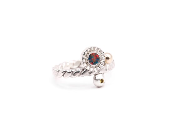 Image of Opal & Sapphire Ring