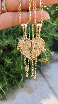 Best Friends Breakable Heart Necklaces 