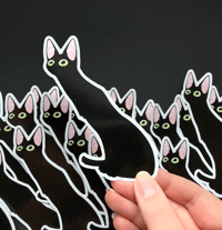 Image 2 of Long cat sticker