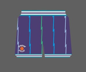 J. Cole Charlotte Throwback Basketball Shorts with Zipper Pockets