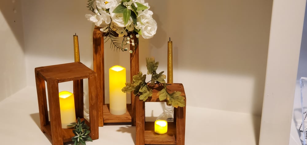 Indoor / Outdoor Wooden Lantern