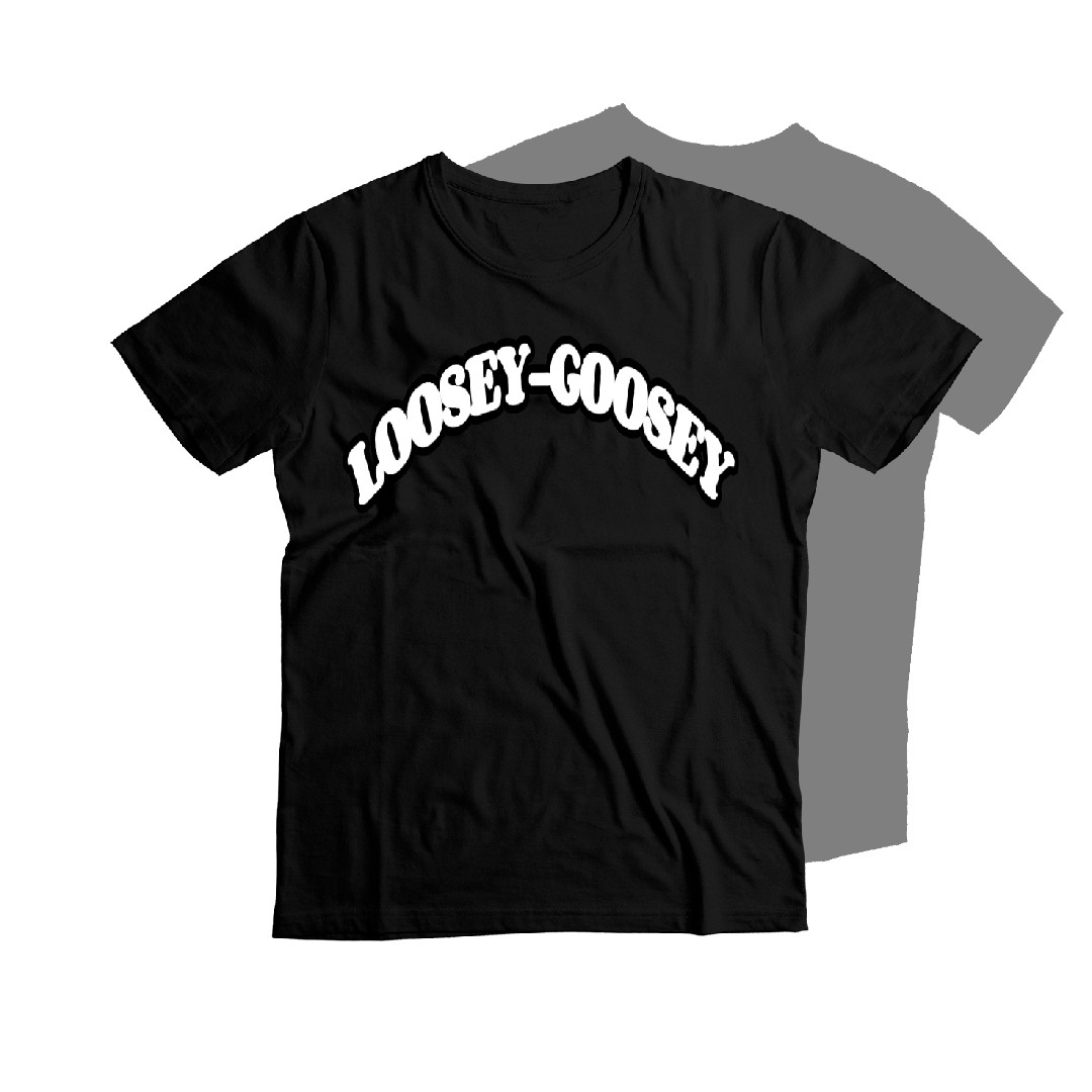 Image of Black Tee- LOOSEY-GOOSEY