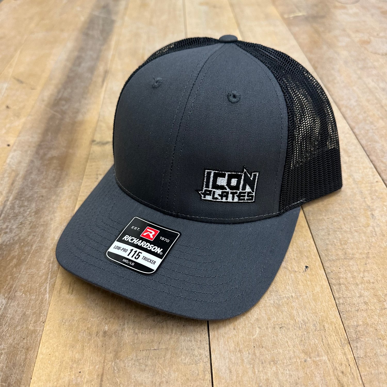Image of Logo Trucker Hat - Grey/Black