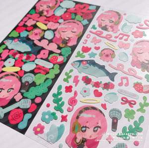 Image of [VOCALOID] Megurine Luka Deco Style Sticker Sheet