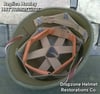 Repro Hawley M-1 Helmet Liner. HBT webbing Infantry (B)