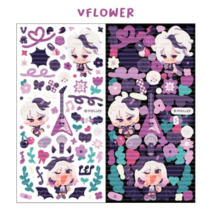 Image of [VOCALOID] Vflower Deco Style Sticker Sheet