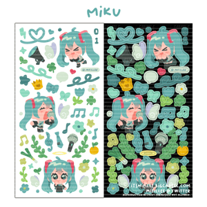 Image of [VOCALOID] Hatsune Miku Deco Style Sticker Sheet