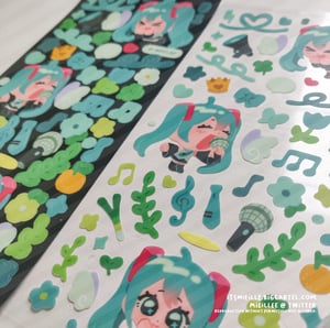 Image of [VOCALOID] Hatsune Miku Deco Style Sticker Sheet