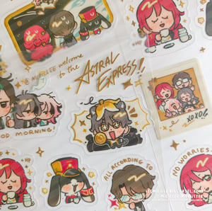 Image of [HSR] Astral Express Clear Sticker Sheet