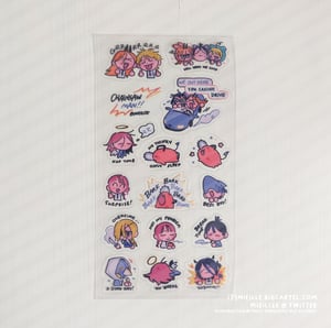 Image of [CHAINSAW MAN] Clear Transparent Sticker Sheet
