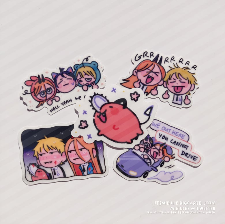 Chiguma Desu ( •ω•ฅ） — Vocaloid Family Waterproof Sticker Set