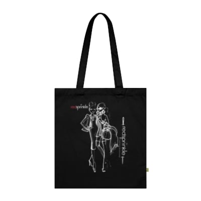 Image of "Art on the Go" Tote Bag (Black/ Classic Red)