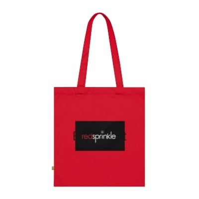 Image of "Art on the Go" Tote Bag (Black/ Classic Red)