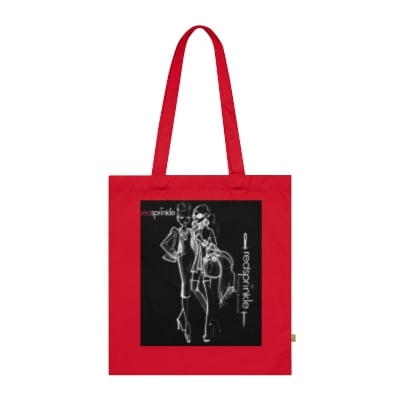 Image of "Art on the Go" Tote Bag (Black/ Classic Red)