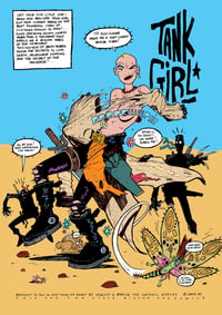 Image 2 of TANK GIRL: BOOK ONE - ANNIVERSARY EDITION with POSTCARD SET, POSTER MAG, & BADGES