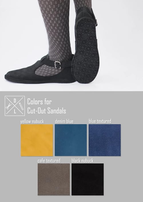 Image of Cut-out in Nubuck Black