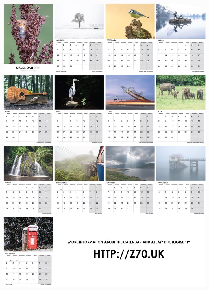 Image of 2024 Photography Calendar