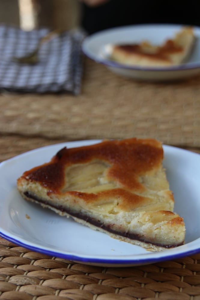 Image of tarte poire chocolat noisettes