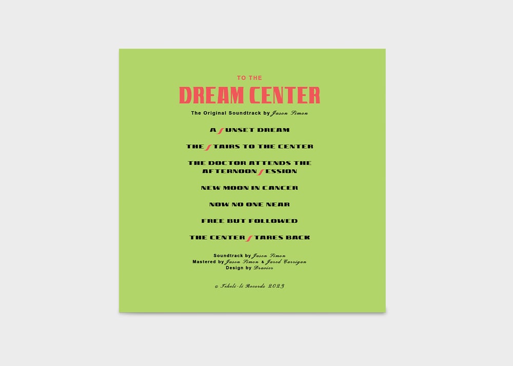 Image of "To The Dream Center"  (Original Soundtrack by Jason Simon)   CD