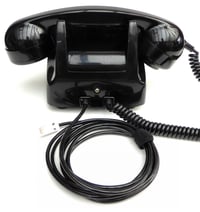 Image 3 of VOIP Ready GPO 746 Dial Telephone - Black