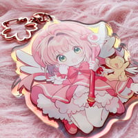 Image 2 of Sakura & Sailor Moon keychain set (free shipping)