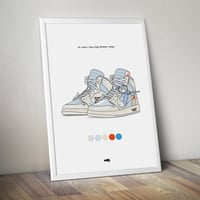 Image 2 of Sneaker Poster Air Jordan 1 X Off-White “White”