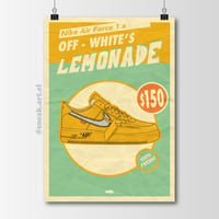 Image 1 of Sneaker Poster Air Force 1 X Off-White “Lemonade”