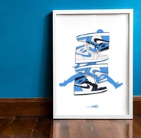 Image 2 of Sneaker Poster Air Jordan 1 University Blue 