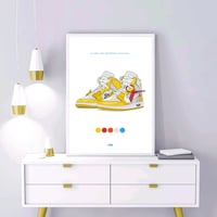 Image 2 of Sneaker Poster Air Jordan 1 X Off-White “Canary Yellow”