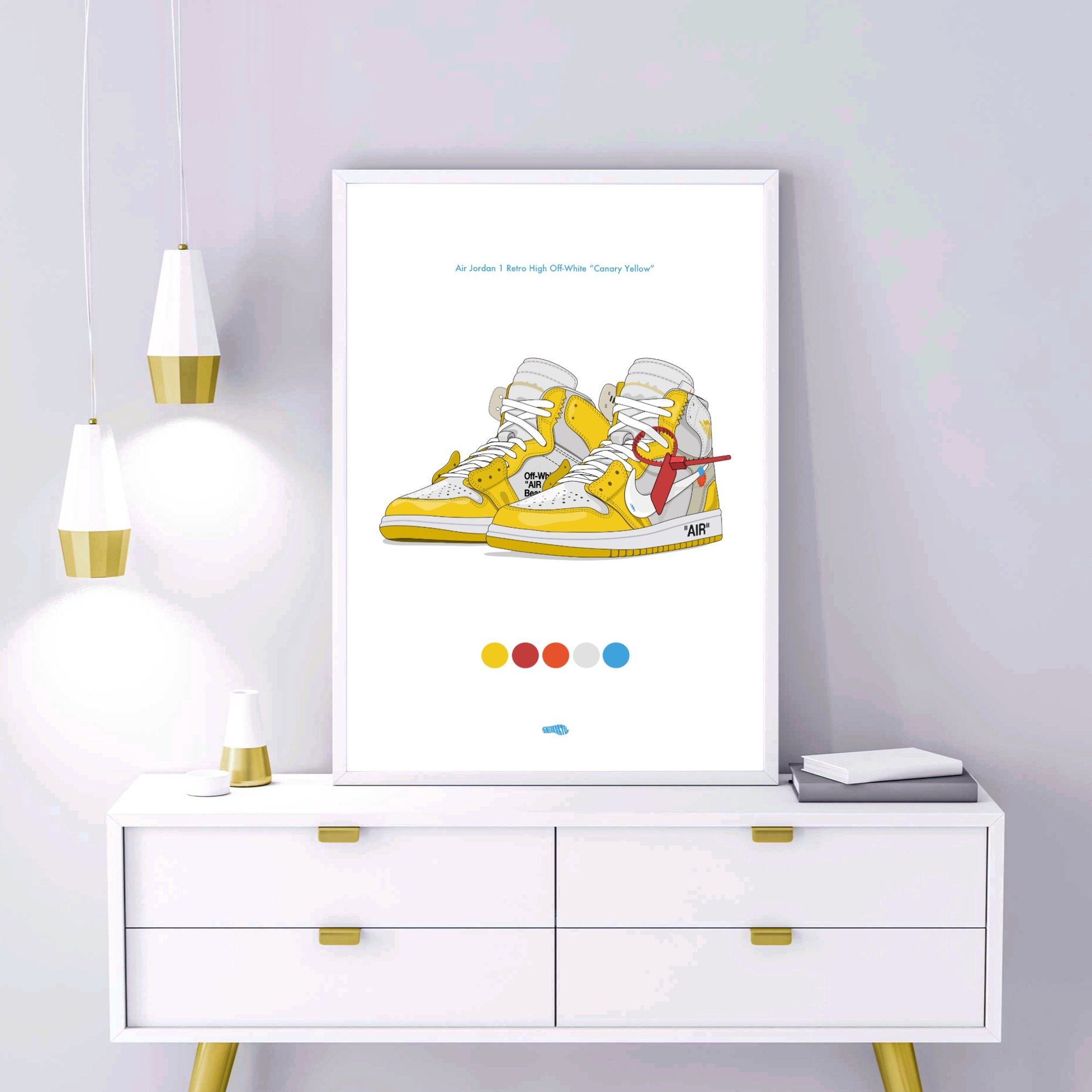 Sneaker Poster Air Jordan X Off-White “Canary Yellow”