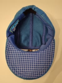 Image 5 of Blue Fleece Teddy Bear Fitted Long Bill Hat 