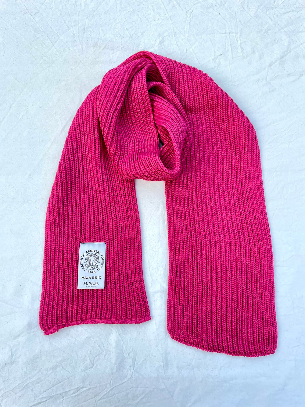 Image of SNS ARCHIVE YARN SCARF - PINK - collab SNS Herning / Danish Association of Architects 
