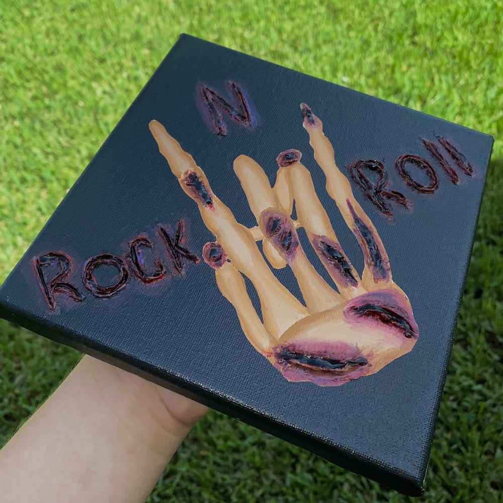 Image of 3D rock and roll canvas 