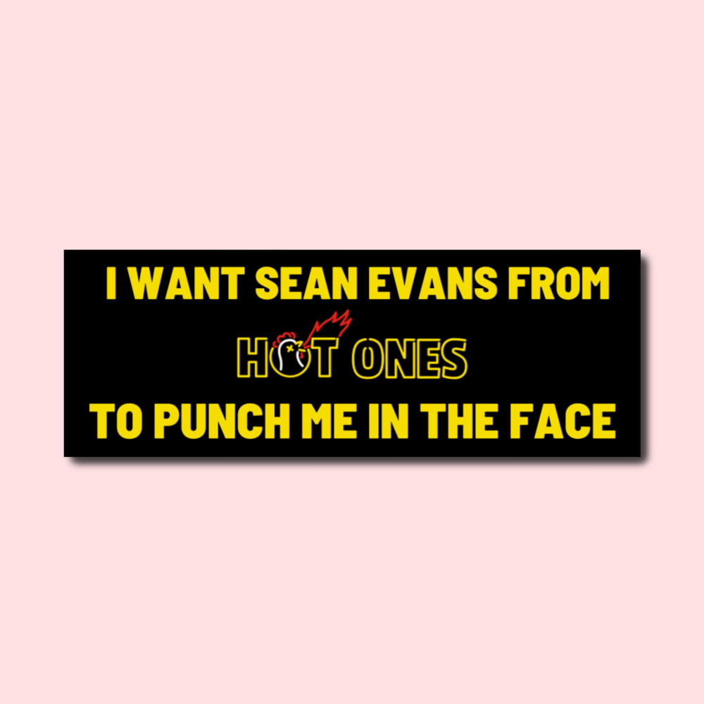 I Want Sean Evans To Punch Me In The Face Bumper Sticker