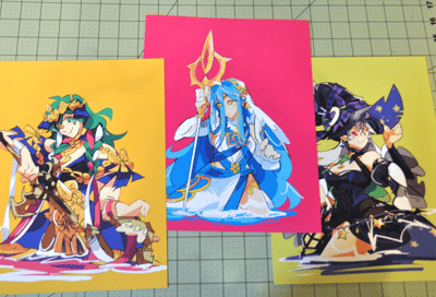 Image of Medium Prints Azura, Byleth, and Corrin