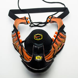 Image of SNKR MASK - SAFETY ORANGE - BLACK