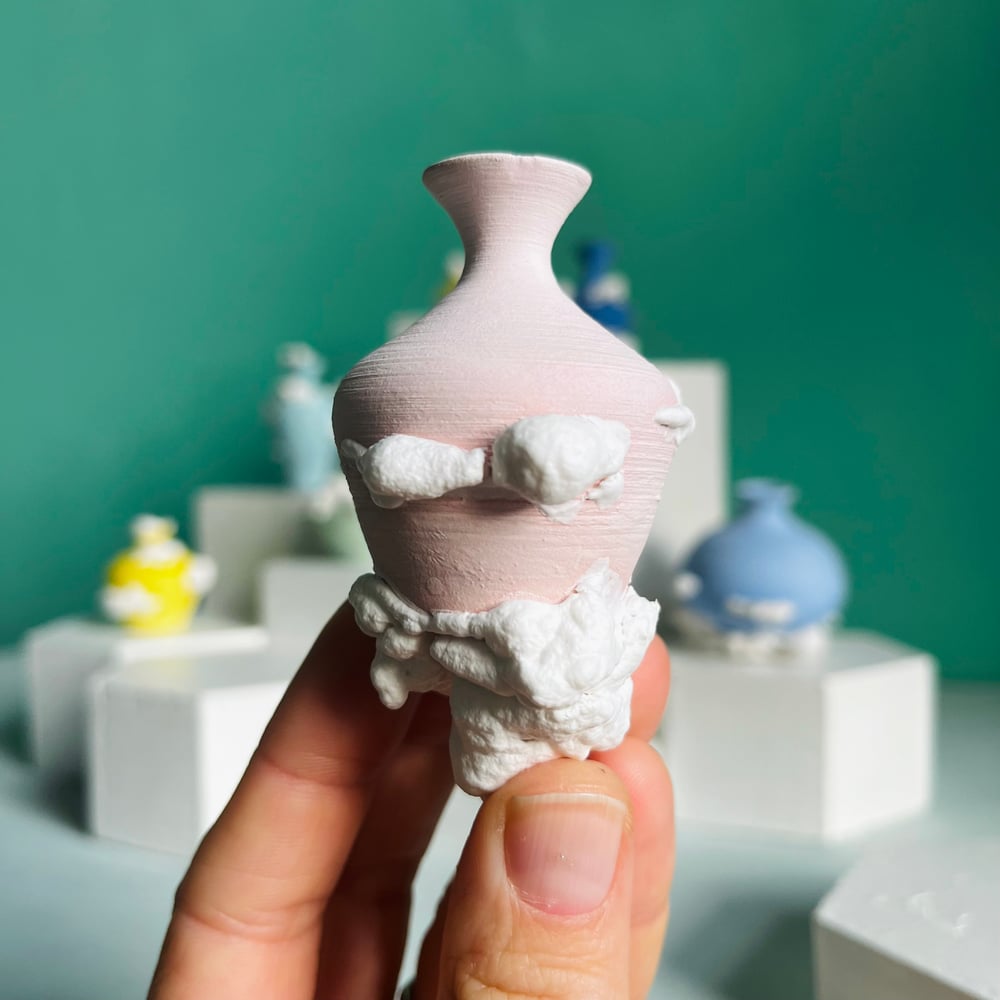 Image of Pink cloud vase