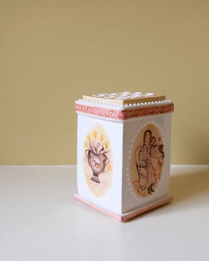 Image of Women & their Whippets- Romantic Vase
