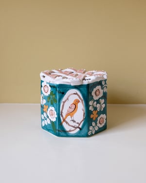 Image of Canary Caddy - Romantic Vase