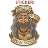 STICKER Mean Voice Ed Blackbeard