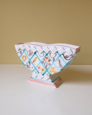 Image of Copper Motif Lattice - Romantic Vase