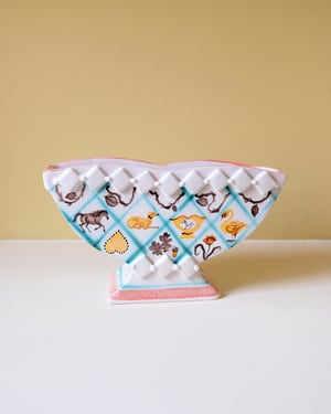 Image of Copper Motif Lattice - Romantic Vase