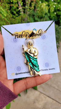 Image 2 of Large San Judas Tadeo Necklace