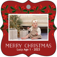 Image 1 of Set of 3 Customized Metal Christmas Ornaments