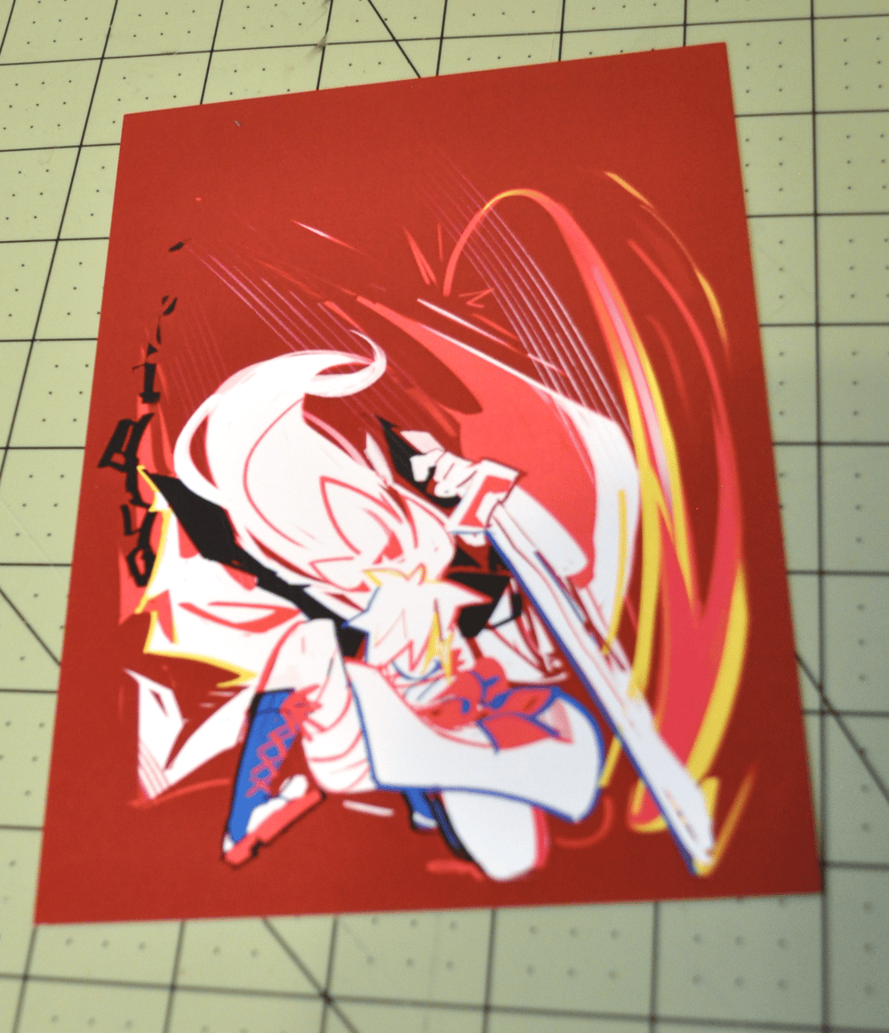 Image of GUILTY GEAR: Baiken Mini Print