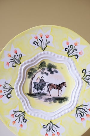 Image of Horse & Cart - Romantic Plate