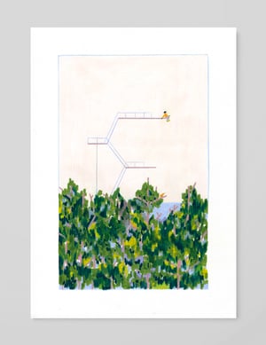 Sentei-me para descansar com se fosse um pássaro